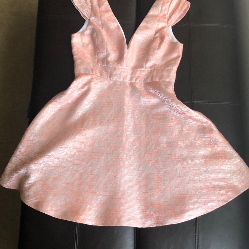 BCBG peach dress